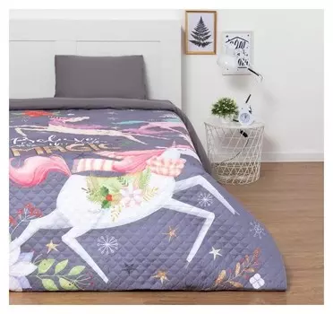 Покрывало "Этель" 1,5 сп Magical Winter, 145х210 см, микрофибра