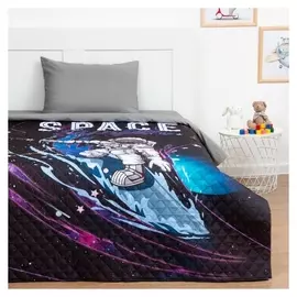Покрывало "Этель" 1,5 сп Space Surfer, 145*210 см, микрофибра
