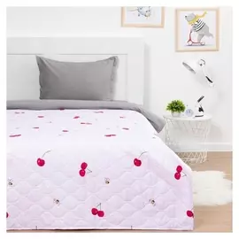 Покрывало Lovelife 1,5 сп «Вишенки», 145*210 см,100% п/э, микрофибра
