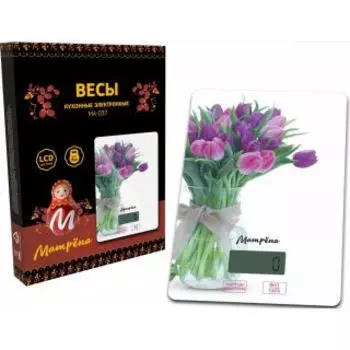 Кухонные весы Матрена МА-037 тюльпаны (7833)