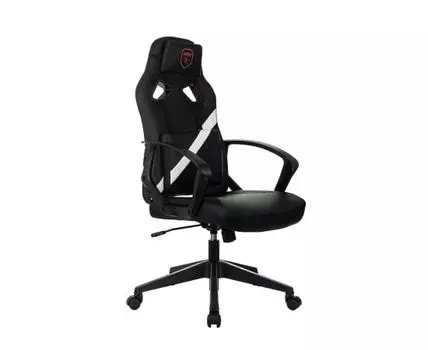 Игровое кресло Зомби 300 (113 / 125, 74,5, Регулируемые по высоте, Черно-белый, 57)