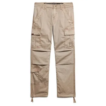 Брюки карго Superdry Low Rise Straight Cargo, бежевый