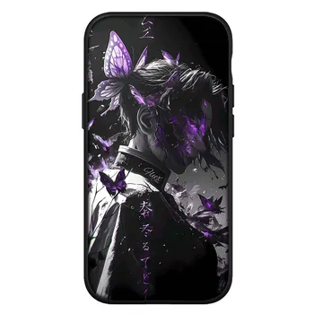 для Samsung Galaxy S24 S23 iPhone 16 15 14 Xiaomi Redmi Note 13 12 11 10 Plus 9 Pro Max X XR чехол для телефона Kochou Shinobu Demon Slayer OPPO Huawei чехол for iPhone 12 Pro аэро
