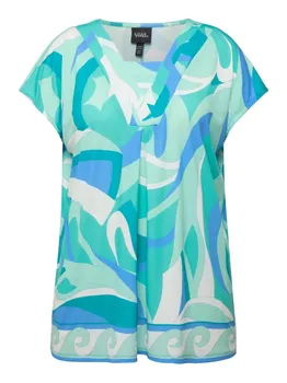 Футболка Ulla Popken Strick Top, цвет helles karibikgrn