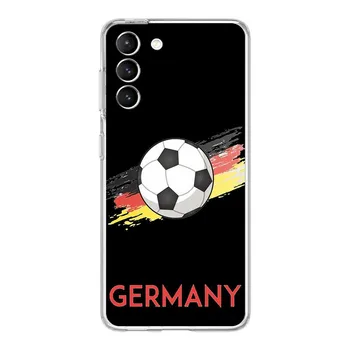 Country Soccer Morocco Football Phone Case For Samsung Galaxy S22 S21 S20 FE Ultra 5G S10 S10E S9 S8 Plus Note 10 20 Clear Cover Samsung S22 5G