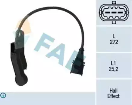 датчик положения распредвала!\ Opel Vectra 1.8 95> 79138 FAE