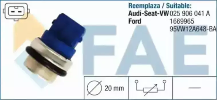 Датчик температуры автомобильные FAE 33630
