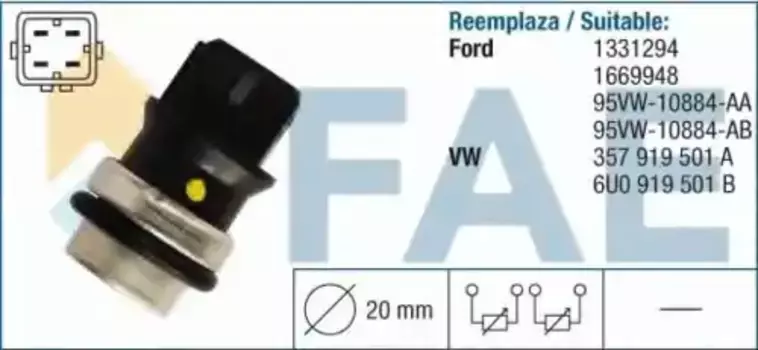 Датчик температуры автомобильные FAE 33640