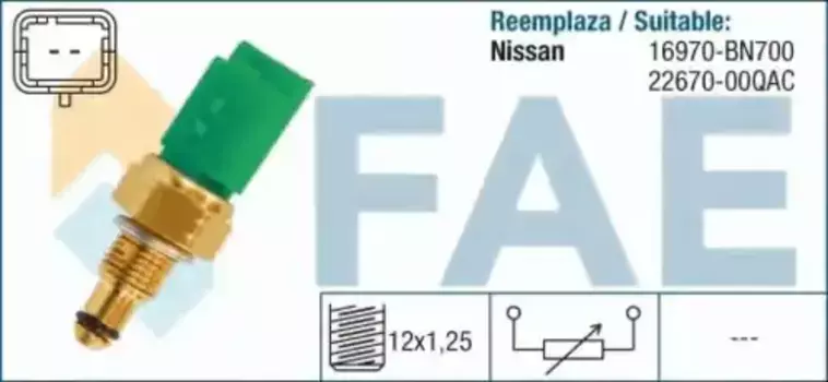 Датчик температуры автомобильные FAE 33695