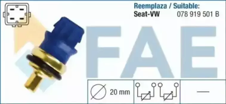 Датчик температуры автомобильные FAE 33780
