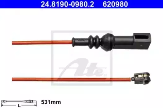Датчик тормозных колодок ATE 24.8190-0980.2 электронный
