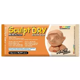 Глина для моделирования Mungyo "Sculpt Dry" 1000 г персиковая
