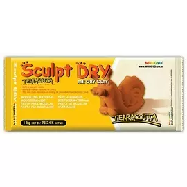 Глина для моделирования Mungyo "Sculpt Dry" 1000 г террракотовая