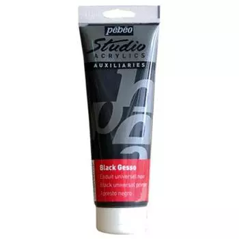 Грунт акриловый Pebeo "GESSO Studio" 250 мл черный