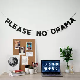 Гирлянда "PLEASE NO DRAMA"