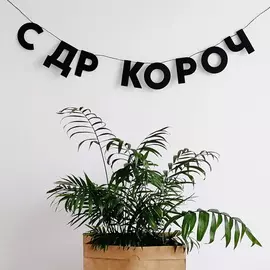 Гирлянда "С ДР КОРОЧ"