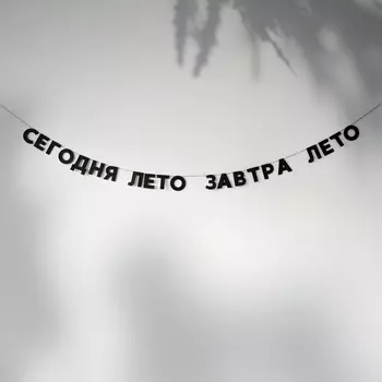 Гирлянда "СЕГОДНЯ ЛЕТО ЗАВТРА ЛЕТО"