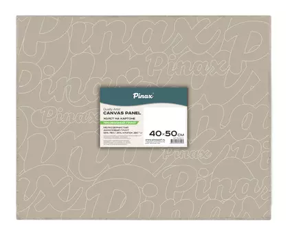 Холст на картоне прозрачный грунт Pinax 40х50 см 280 г, 55%Хлопок / 45%Лён