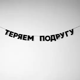 Гирлянда "ТЕРЯЕМ ПОДРУГУ"