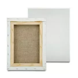 Холст на подрамнике грунтованный "Художник" крупнозернистый 18x24 см (лён 100%)