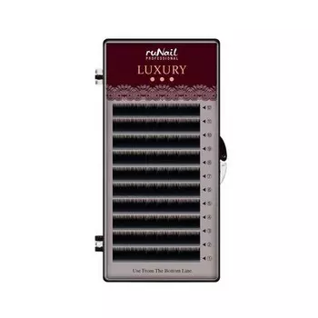 ruNail, Ресницы на ленте Luxury, 0,05 мм, D-изгиб