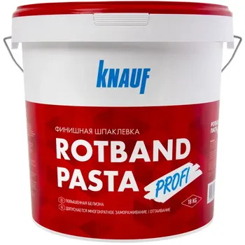 Шпаклёвка полимерная суперфинишная Knauf Ротбанд Паста Профи 18 кг