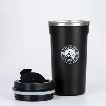 Термокружка мастер к original coffee, 500 мл, сохраняет тепло 10 ч, нержавеющая сталь, черная