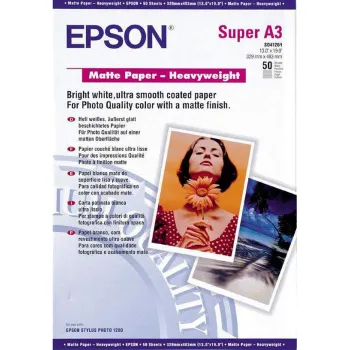 Фотобумага A3 167 г/м матовая, 50 листов, односторонняя, Epson S041261/C13S041261 для струйной печати