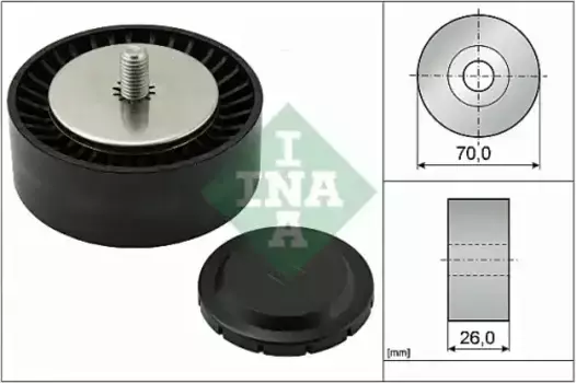 ролик натяжной!\ BMW E90/E91/E92 1.8-3.5 05> 532 0553 10 INA