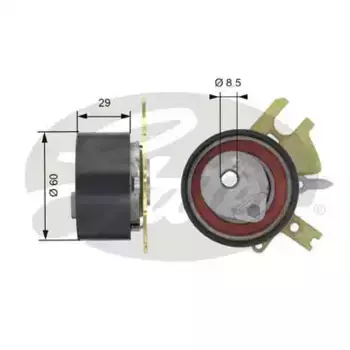 ролик натяжной ремня ГРМ!\ Citroen C4-C6 2.0HDi/2.2HDi 04>, Ford C-MAX/Focus 2.0TDCi 03> T43089 GATES