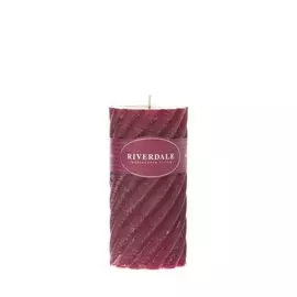 Свеча swirl burgundy 7.5х15см Riverdale