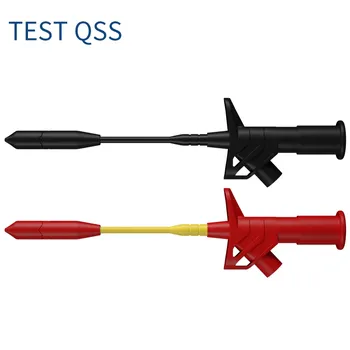 QSS нержавеющий Пробоотборный зонд, полностью изолированная проволочная игла для пирсинга с 4 мм банановым разъемом Q.30019