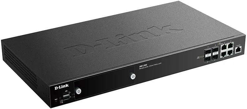 Контроллер D-link DWC-2000/A 4xCOMBBO 100/1000Base-T/SFP, 2xUSB2.0