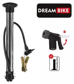 Насос напольный Dream Bike, цвет серый