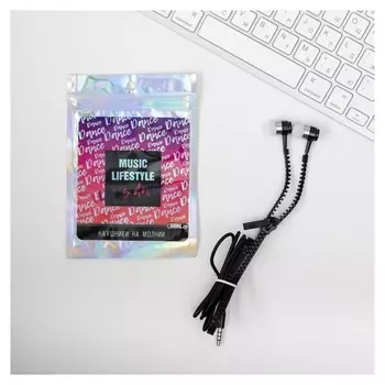 Наушники на молнии Music Lifestyle, 10 х 15 см