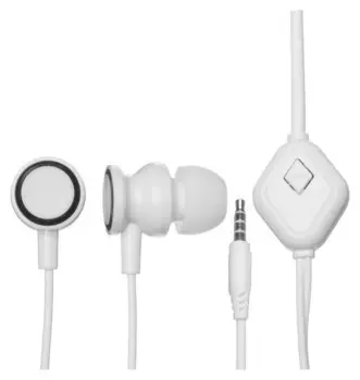 Наушники Red Line Stereo Headset Sp10, вакуумные, микрофон, 113 дБ, 16 Ом, 1.2 м, белые