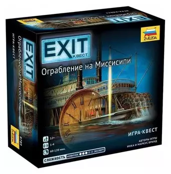 Настольная игра «Exit. ограбление на миссисипи»