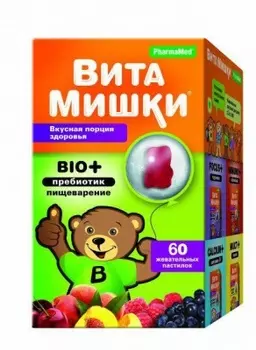 Витамишки Bio+ Пребиотик пастилки жевательные 60 шт.