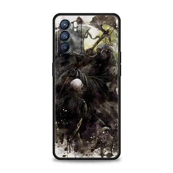 Чехол для телефона Grim Reaper Skull и Skeleton для Oppo Find X5 A54 A53 A52 A9 2020 A15 A95 A76 A74 A12 Reno7 SE Reno6 Pro Plus 5G Cover Oppo Reno7 5G