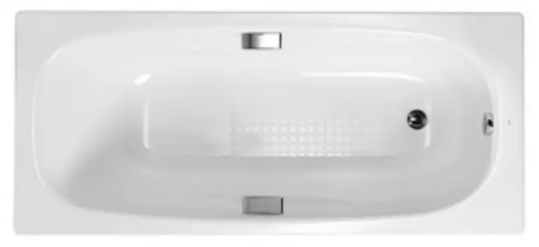 Ванна GALA VANESA стальная 150х75х42, ручки, звукоизоляция, anti-slip (6735001)