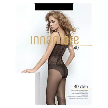 Колготки женские INNAMORE FLEUR 40 den тон Nero р-р 5