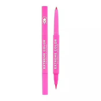 Карандаш-лайнер для глаз ISCREAM EXTREME COLOR 2 в 1 pink