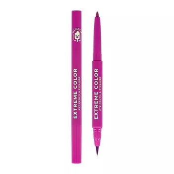 Карандаш-лайнер для глаз ISCREAM EXTREME COLOR 2 в 1 violet