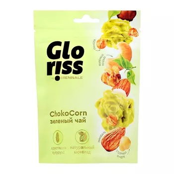Конфеты глазированные GLORISS CHOKO CORN с зеленым чаем 90 г