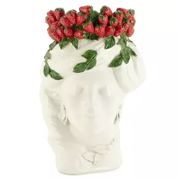 Ваза No Face Head Vase Lady Color Strawberry Big