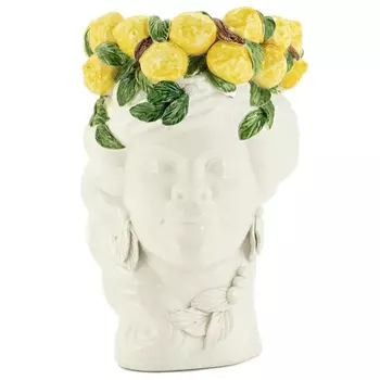 Ваза No Face Head Vase Lady Lemon