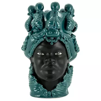 Ваза VASE MORO BIG LADY SIMPLY MAT dark turquoise