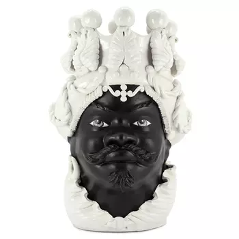 Ваза VASE MORO BIG MAN SIMPLY MAT white