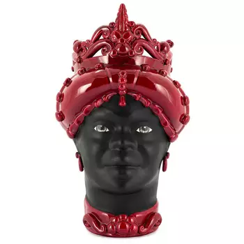 Ваза VASE MORO LADY MED. MAT H45 burgundy