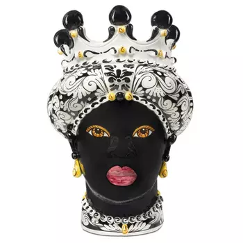 Ваза Vase Moro Lady Ornate Black